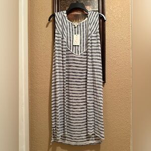 NWT Pink Republic Blue & White Open Cardigan. Great for beach cover up. XSmall.